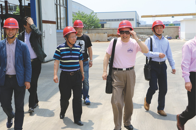 安徽钢结构协会会长朱华一行视察长线公司
