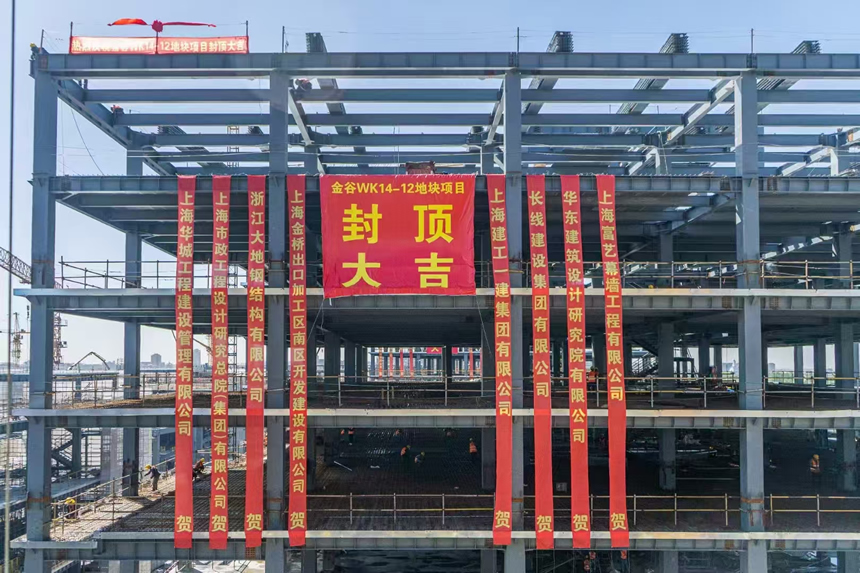 上海金谷智能终端制造基地WK14-12地块钢构工程