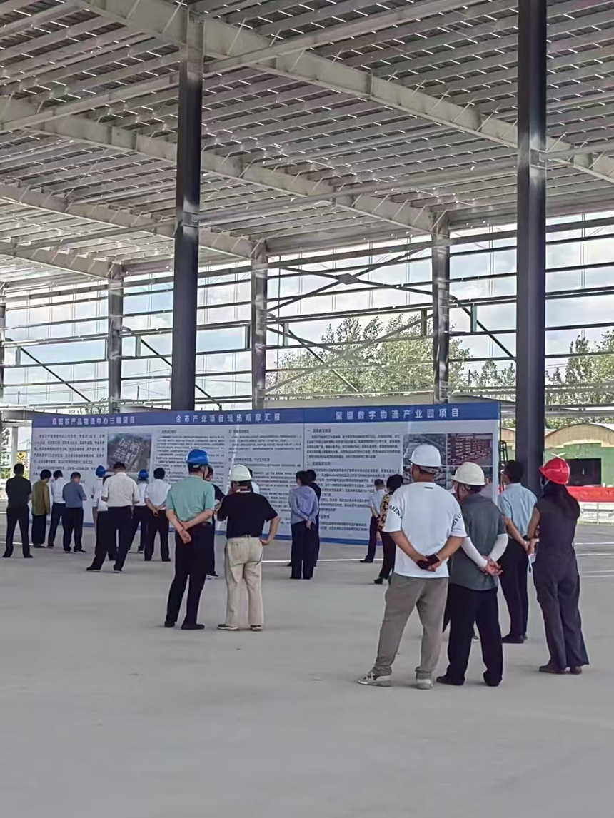 7月31日上午，阜阳市委书记刘玉杰率队深入一线，来我工地督导重点项目建设。(图3)